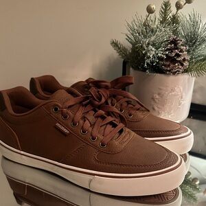 Dockers Men's Brown Leather Sneakers
